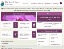 Tablet Screenshot of martine-brillant.com